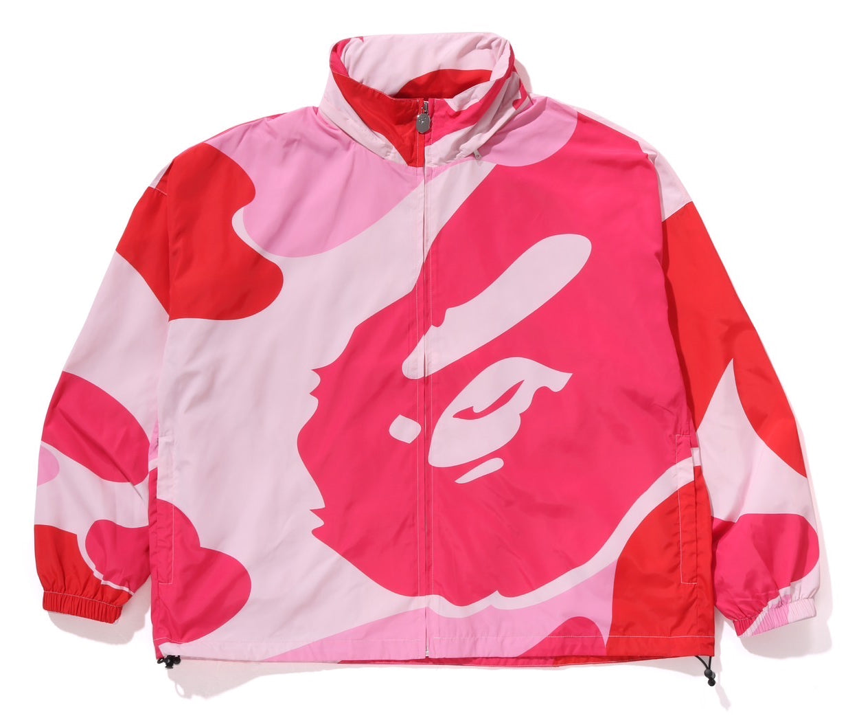 A BATHING APE BAPE ABC CAMO NYLON HOODED JACKET PINK