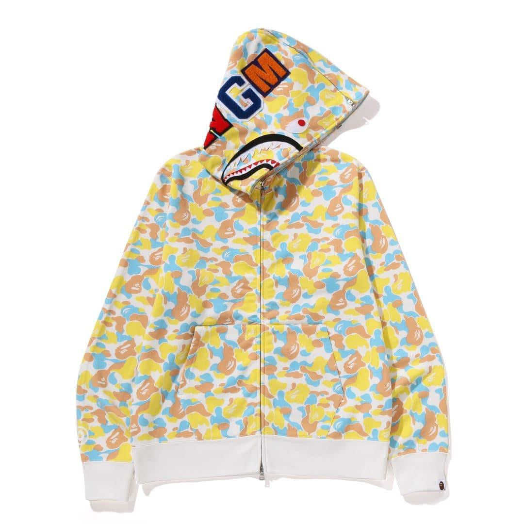 A BATHING APE BAPE JAPAN LIMITED COLLECTION BAPE STORE SAPPORO SEPARATE SHARK FULL ZIP HOODIE