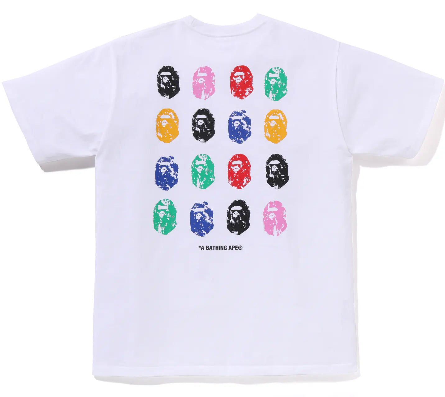 A BATHING APE BAPE 32ND ANNIV. APE HEAD TEE WHITE