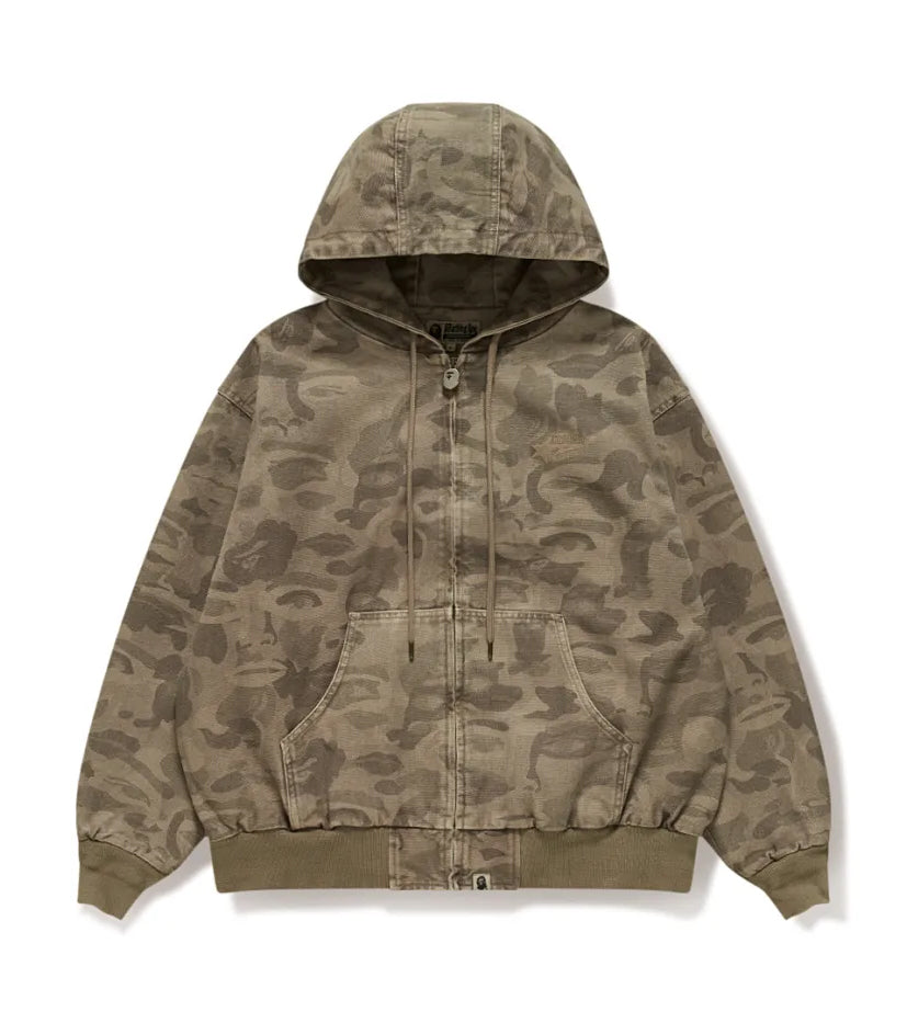 A BATHING APE BAPE KIDSUPER SOLID CAMO JACQUARD JACKET BEIGE