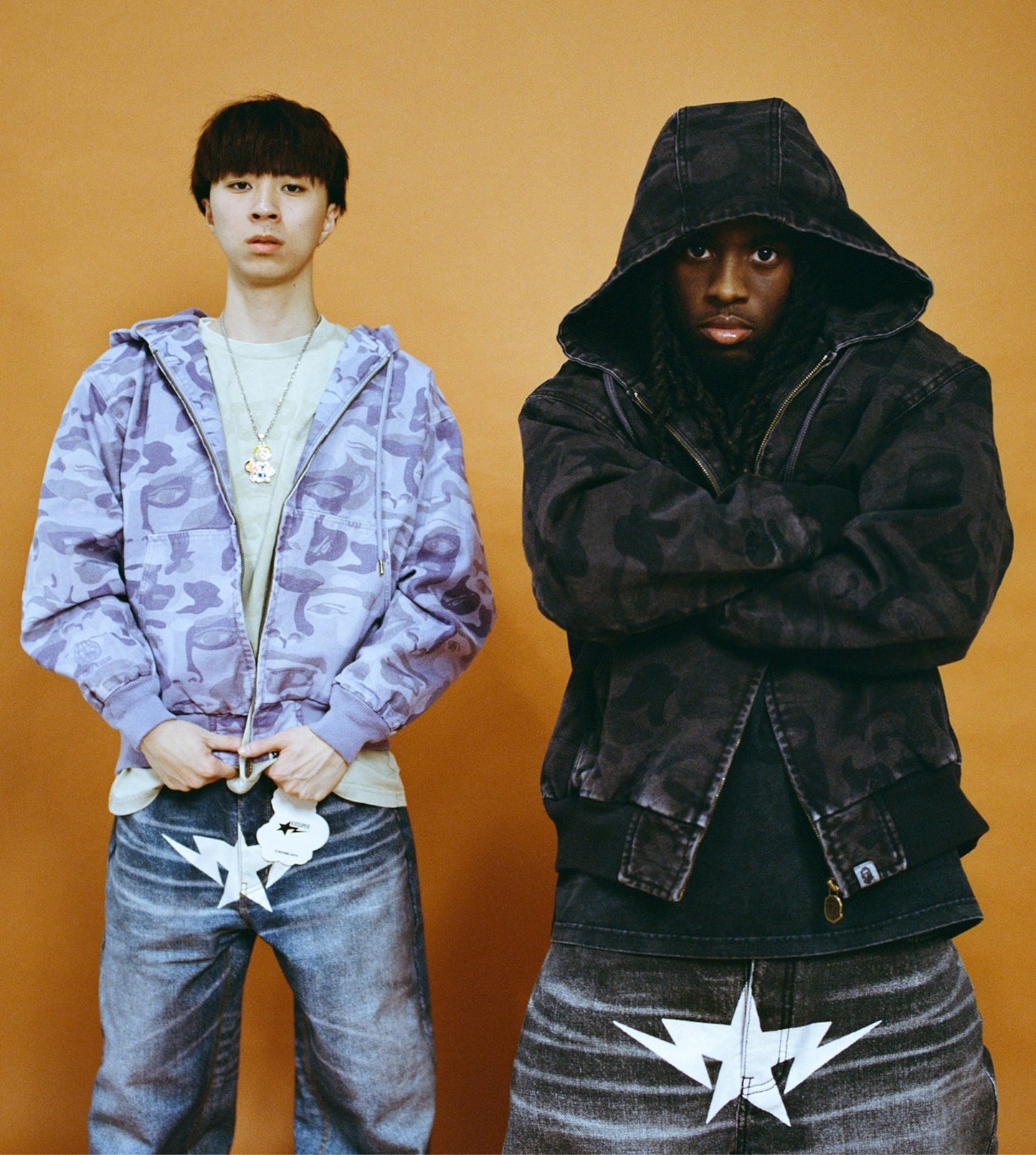 A BATHING APE BAPE KIDSUPER SOLID CAMO JACQUARD JACKET GRAY