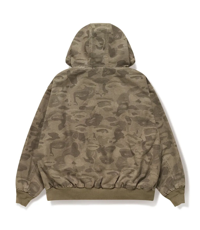 A BATHING APE BAPE KIDSUPER SOLID CAMO JACQUARD JACKET BEIGE