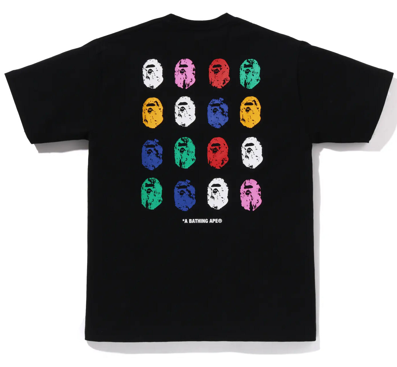 A BATHING APE BAPE 32ND ANNIV. APE HEAD TEE BLACK