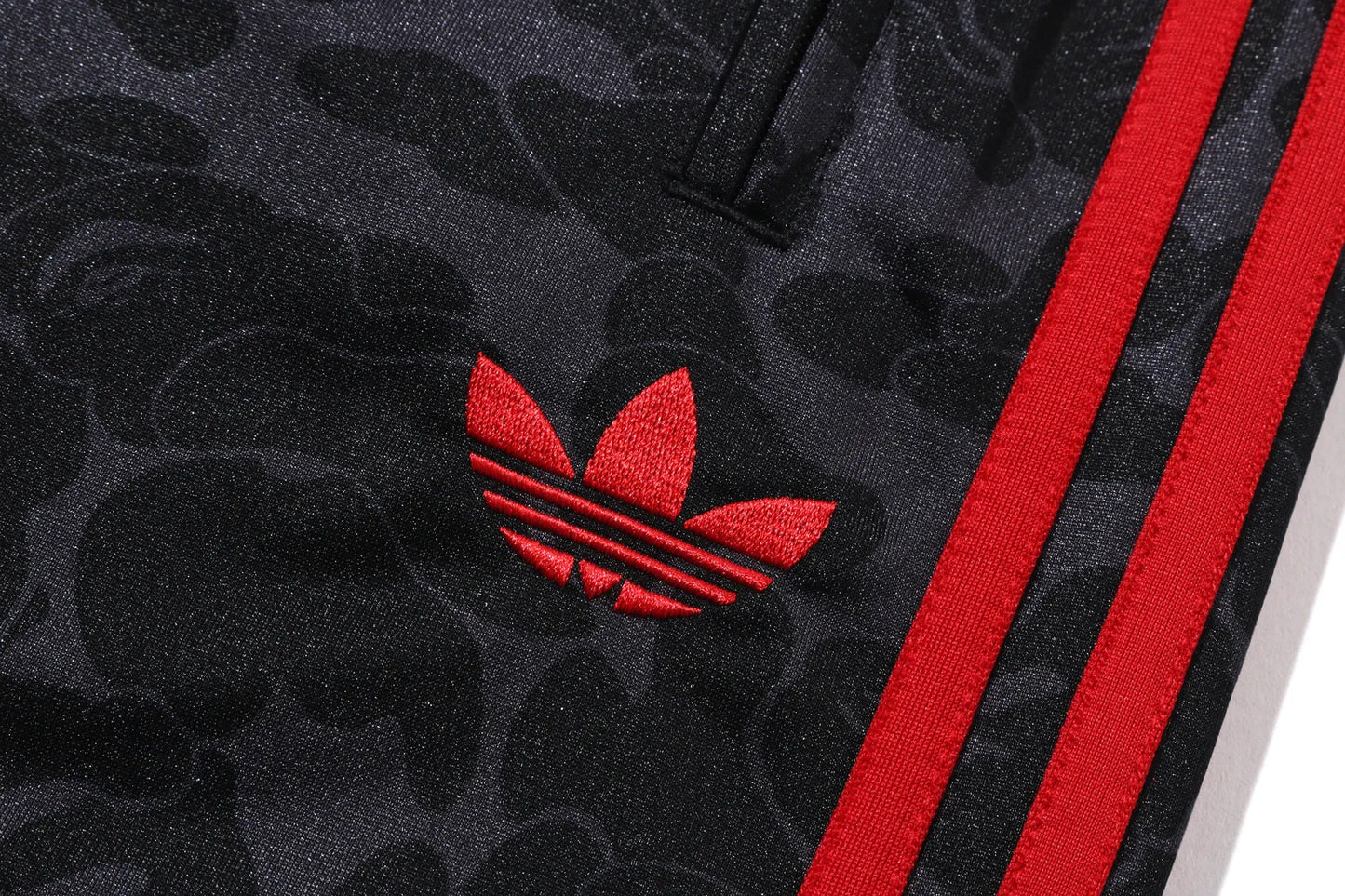 A BATHING APE BAPE x ADIDAS FIREBIRD TRACK PANTS BLACK