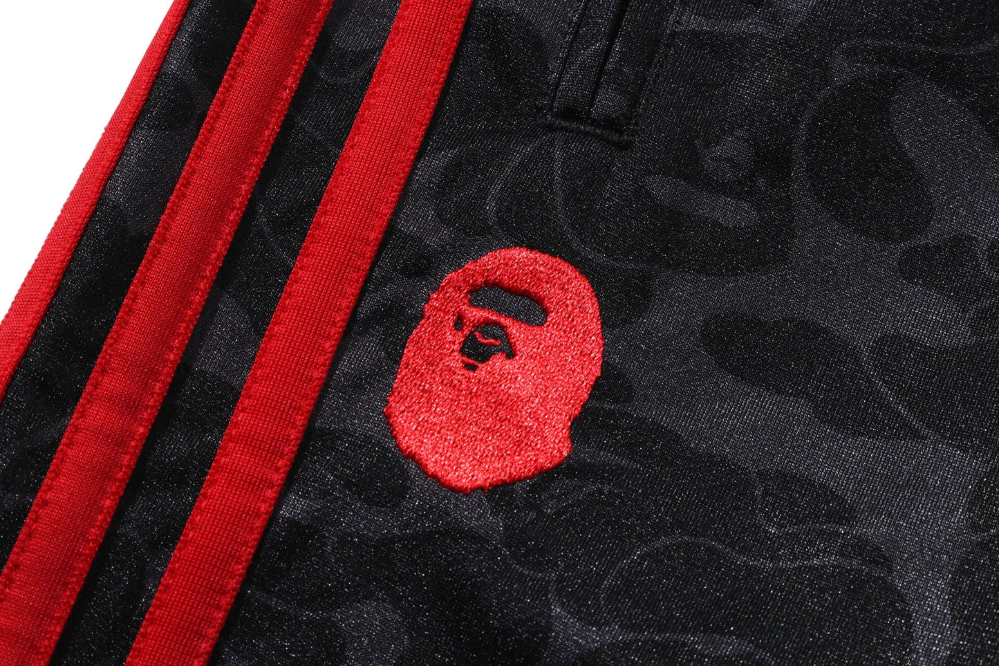 A BATHING APE BAPE x ADIDAS FIREBIRD TRACK PANTS BLACK