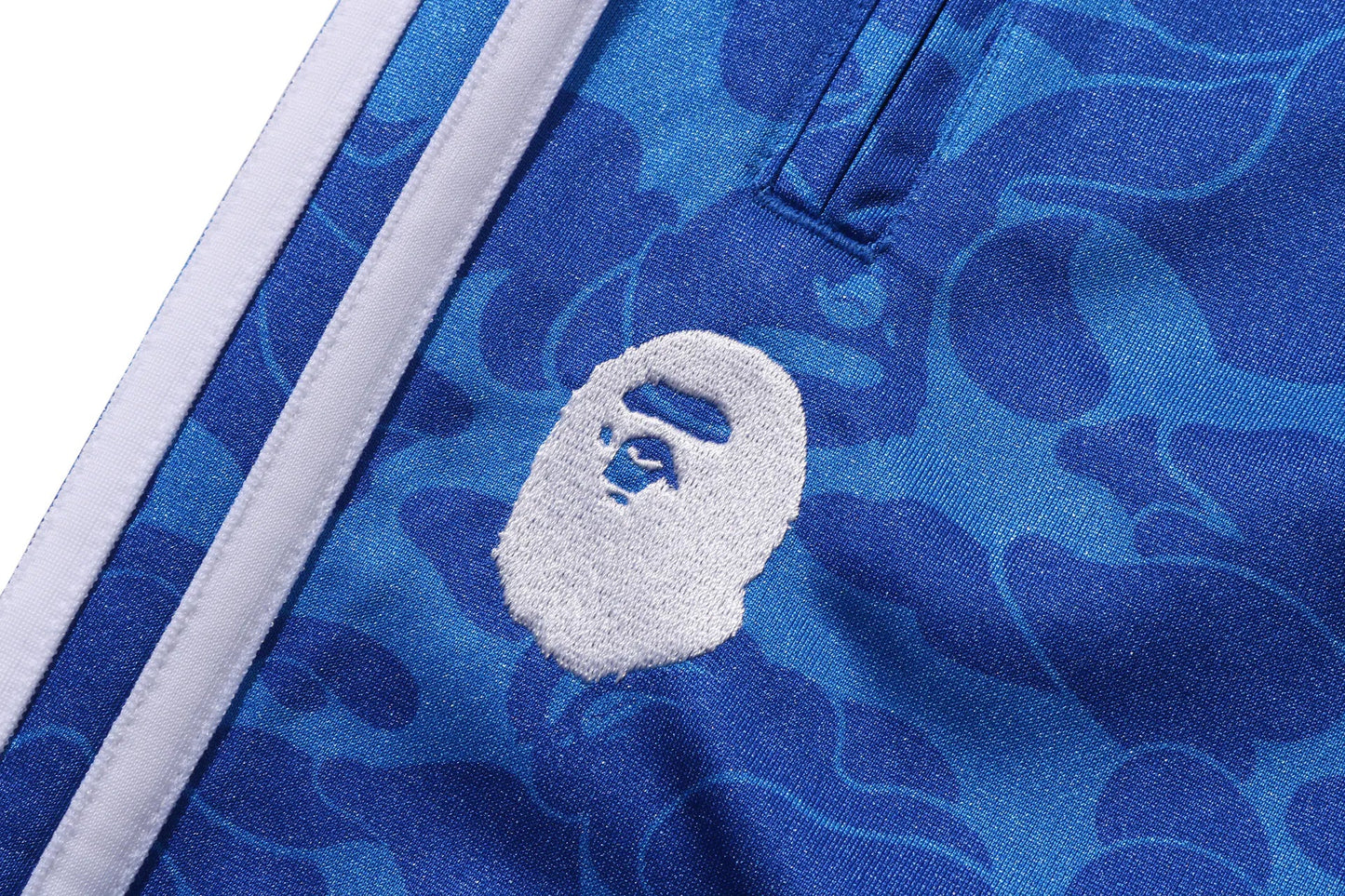 A BATHING APE BAPE x ADIDAS FIREBIRD TRACK PANTS BLUE