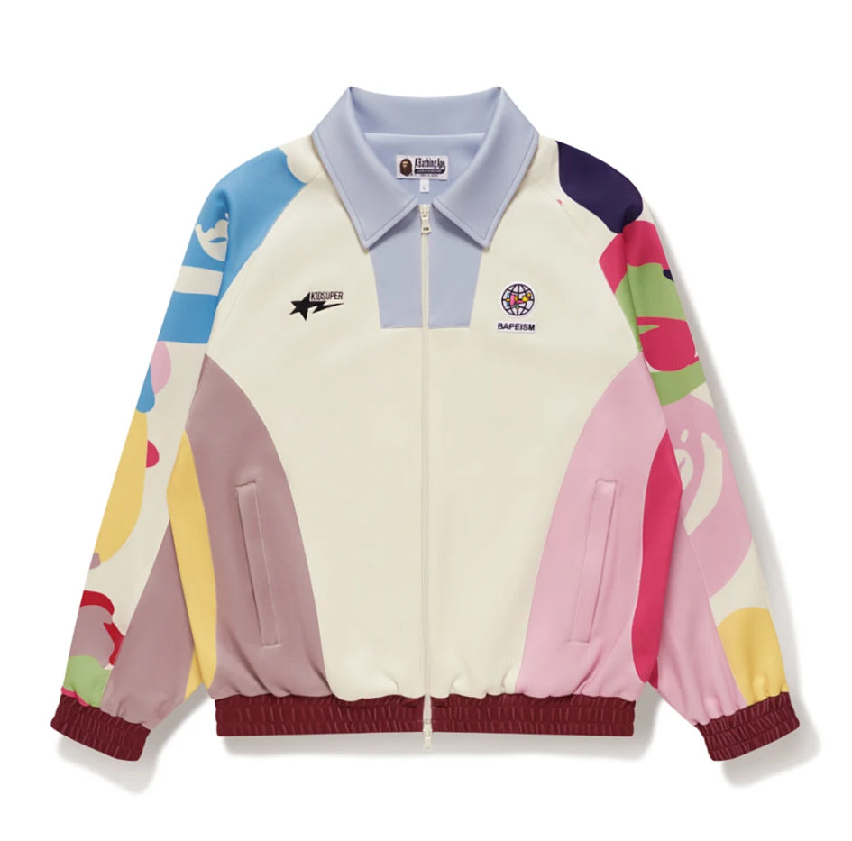 A BATHING APE BAPE x KIDSUPER PATCHWORK TRACK JACKET MULTI