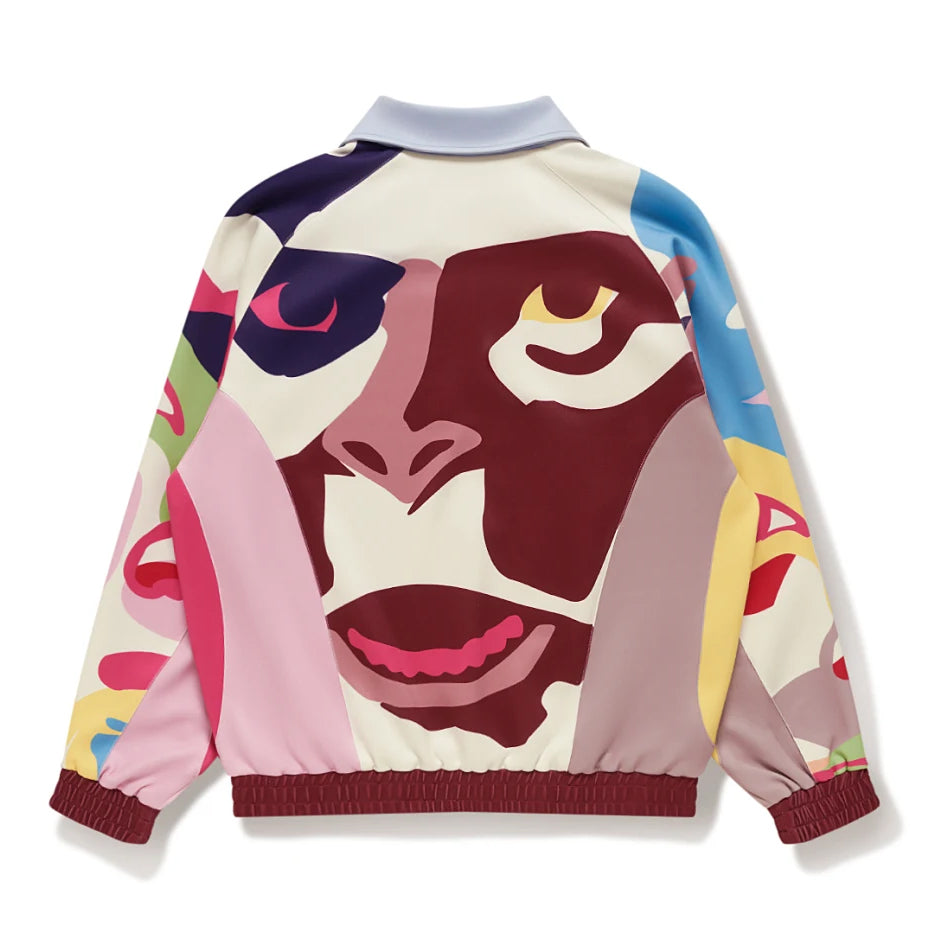 A BATHING APE BAPE x KIDSUPER PATCHWORK TRACK JACKET MULTI
