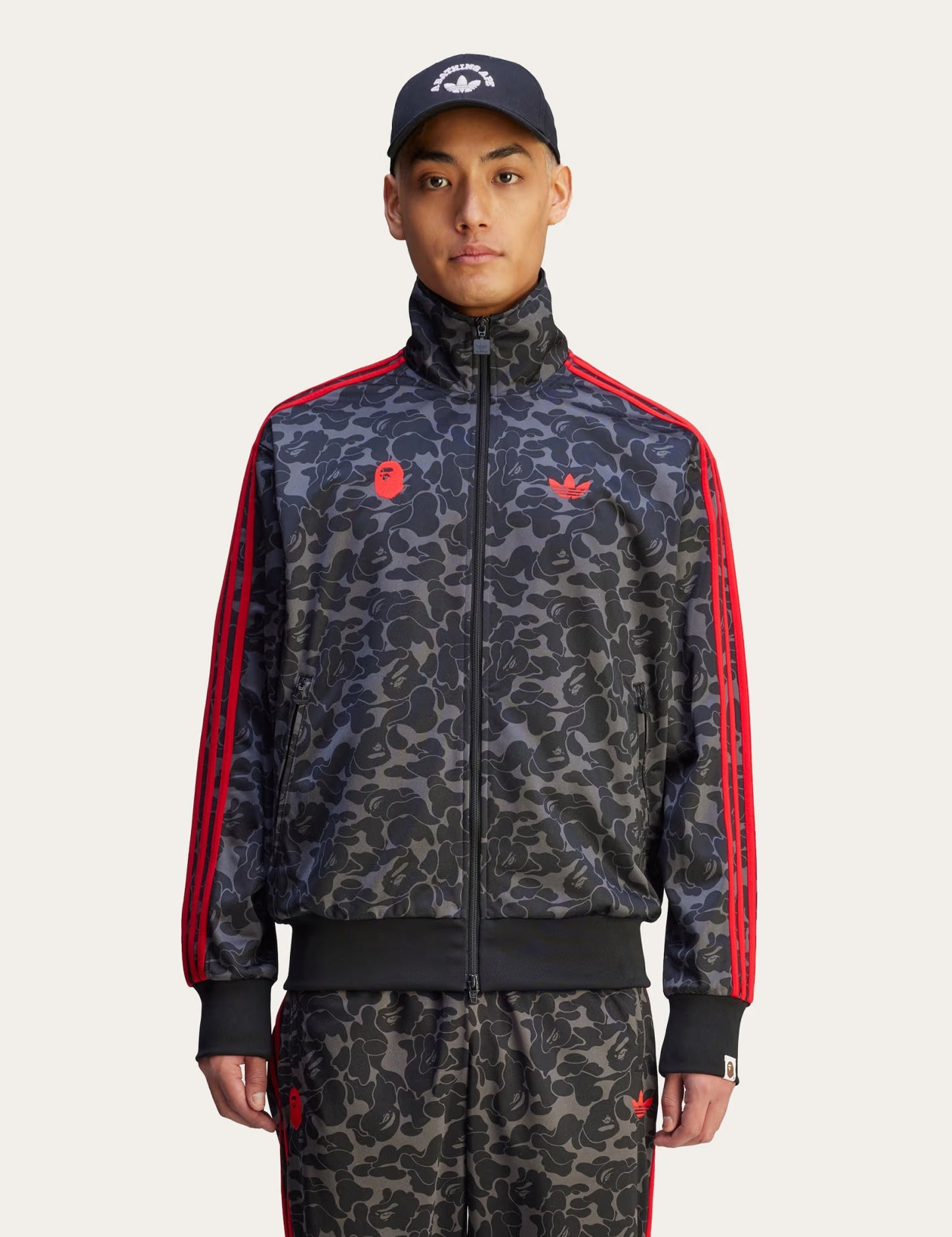 A BATHING APE BAPE x ADIDAS FIREBIRD TRACK TOP BLACK