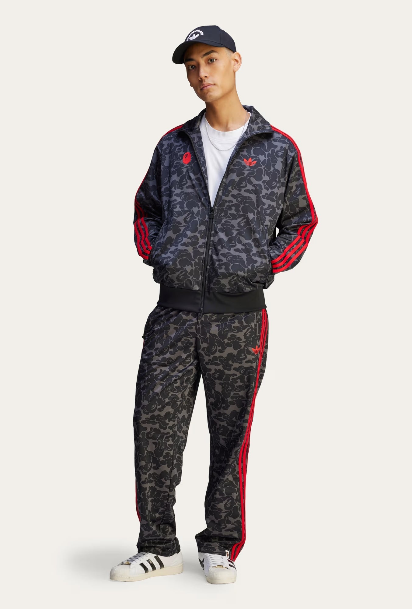 A BATHING APE BAPE x ADIDAS FIREBIRD TRACK TOP BLACK