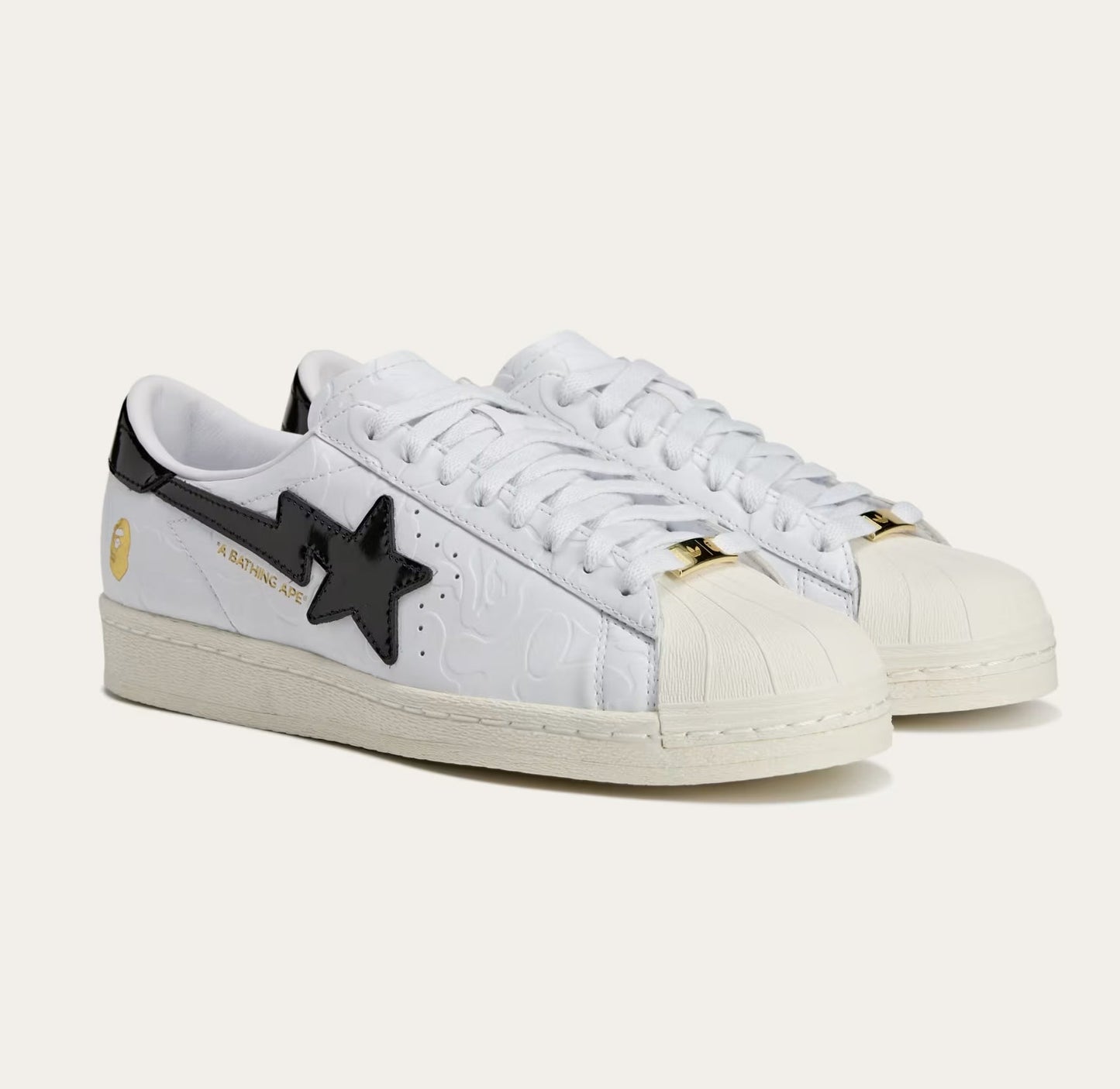 A BATHING APE BAPE X ADIDAS -SSRT WHITE