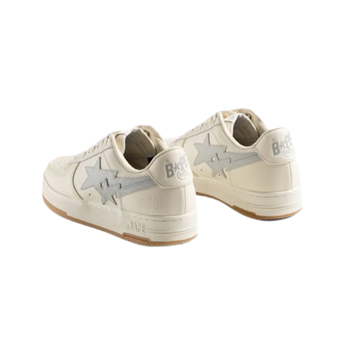 A BATHING APE BAPE HIGHSNOBIETY DOUBLE STA BAPE STA IVORY