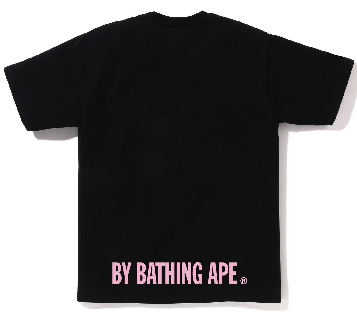 A BATHING APE BAPE ABC CAMO APE FACE STA TEE BLACK PINK