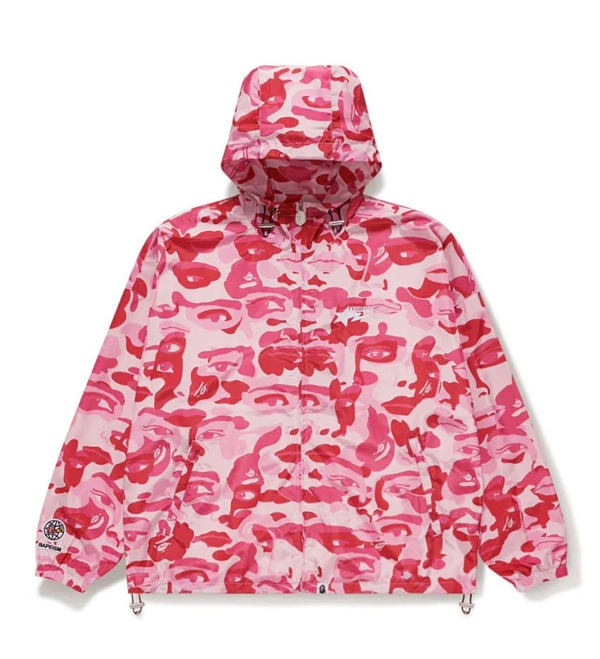 A BATHING APE BAPE x KIDSUPER CAMO LIGHT WEIGHT JACKET PINK
