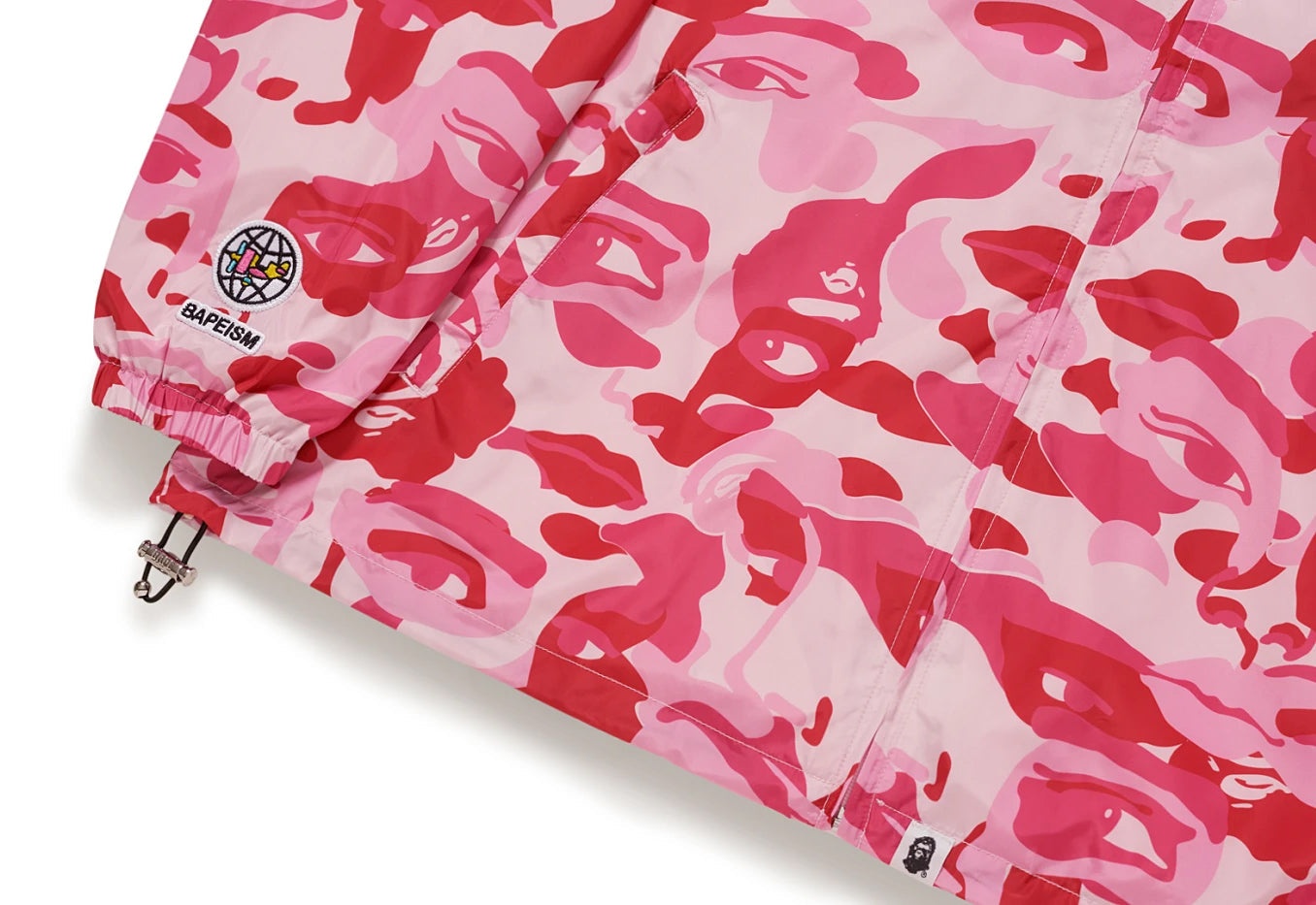 A BATHING APE BAPE x KIDSUPER CAMO LIGHT WEIGHT JACKET PINK