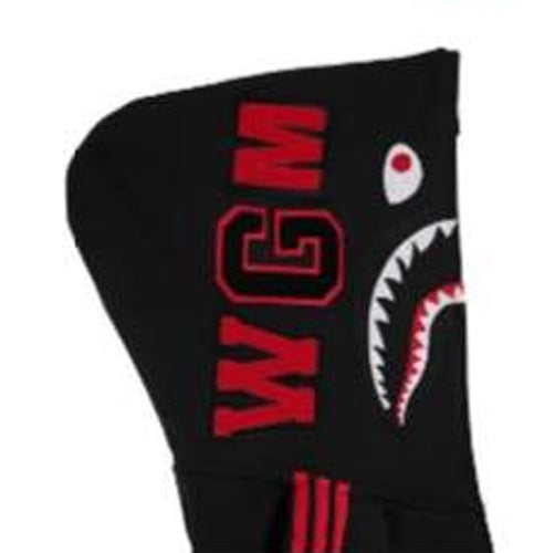 A BATHING APE BAPE x ADIDAS SHARK FULL ZIP HOODIE BLACK