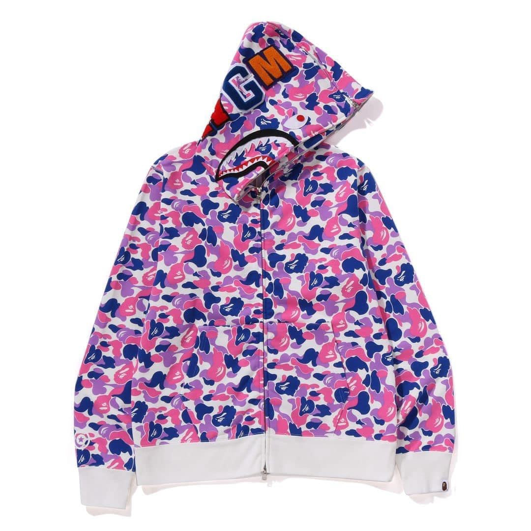 A BATHING APE BAPE CHINA LIMITED COLLECTION BAPE STORE GUANGZHOU SEPARATE SHARK FULL ZIP HOODIE