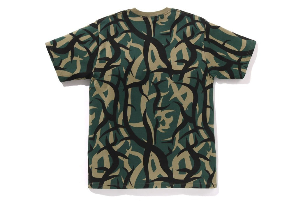 A BATHING APE BAPE TRIAL CAMO GENERAL TEE GREEN