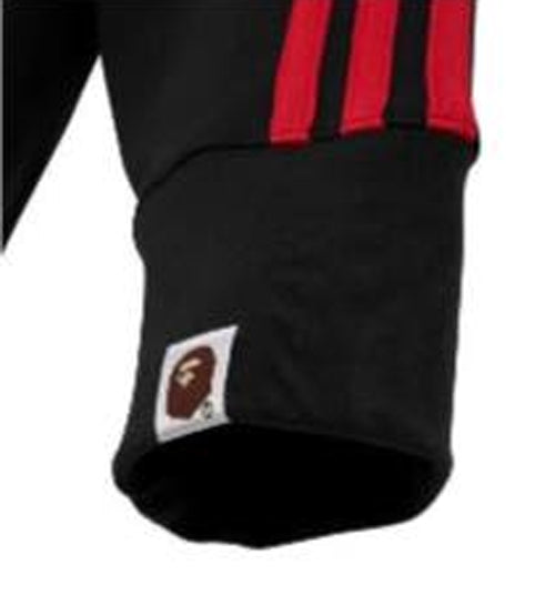 A BATHING APE BAPE x ADIDAS SHARK FULL ZIP HOODIE BLACK