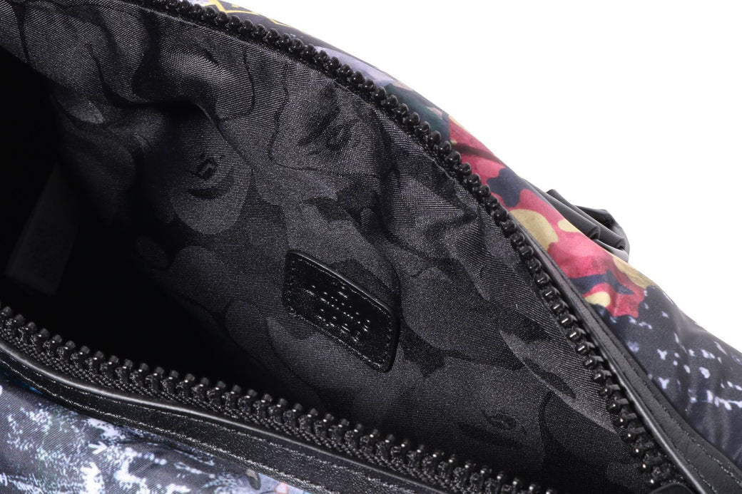 A BATHING APE BAPE FLYER PATTERN MINI BOSTON BAG