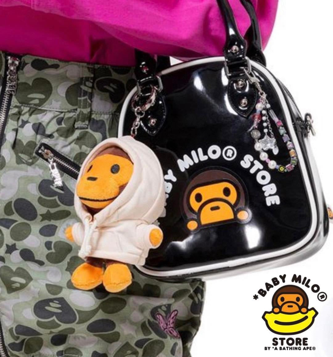 A BATHING APE BAPE BABY MILO STORE BABY MILO PLUSH DOLL KEYCHAIN