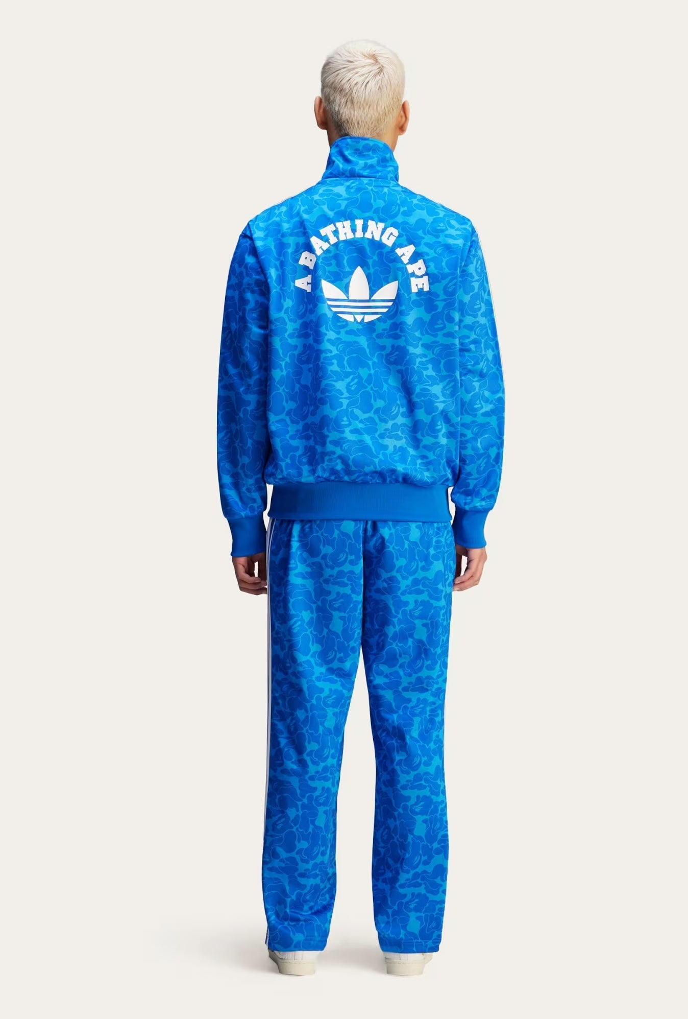 A BATHING APE BAPE x ADIDAS FIREBIRD TRACK PANTS BLUE