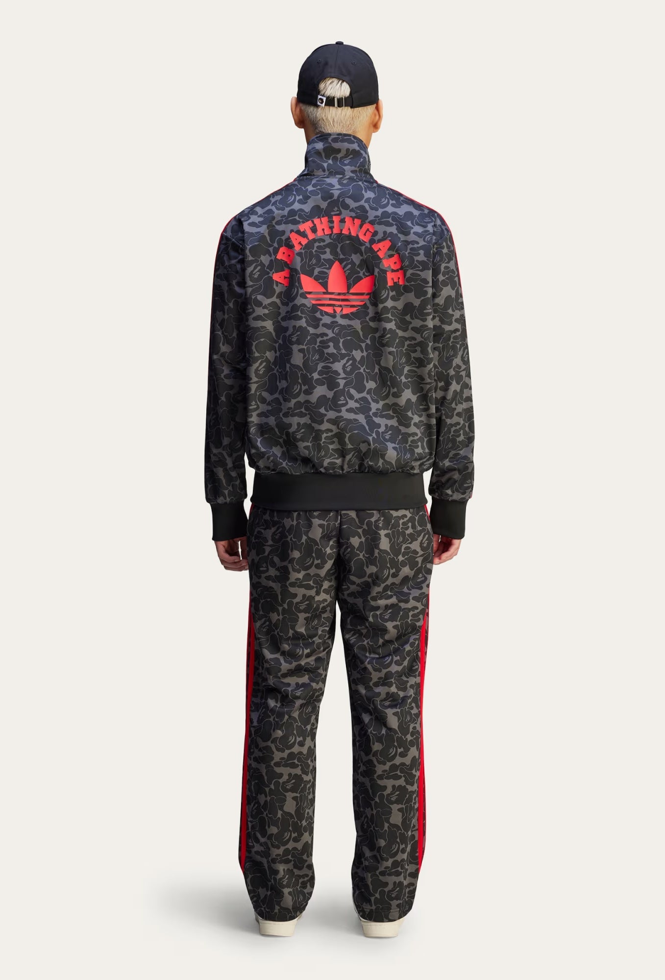 A BATHING APE BAPE x ADIDAS FIREBIRD TRACK PANTS BLACK