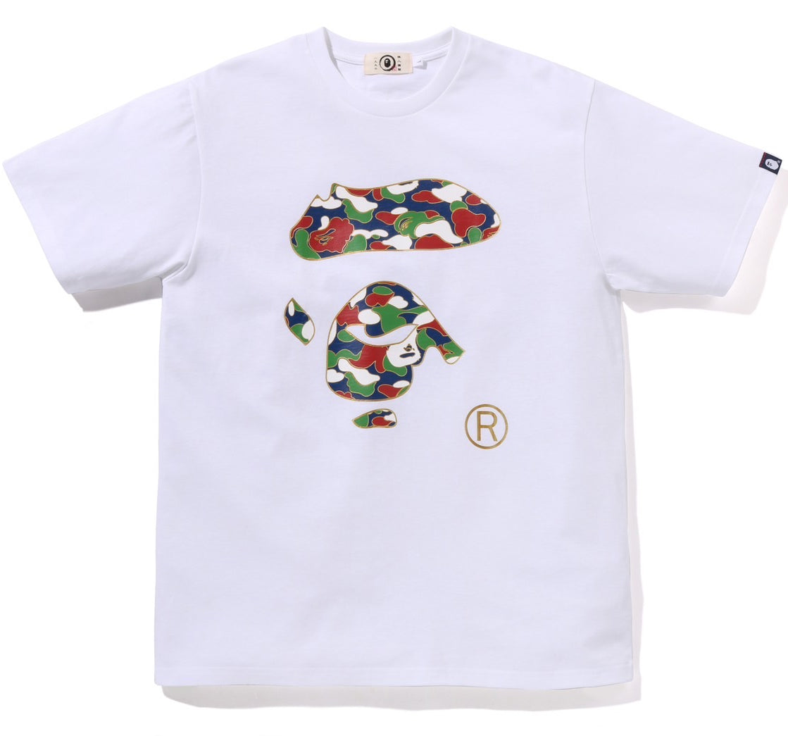 A BATHING APE BAPE JAPAN APE FACE TEE WHITE