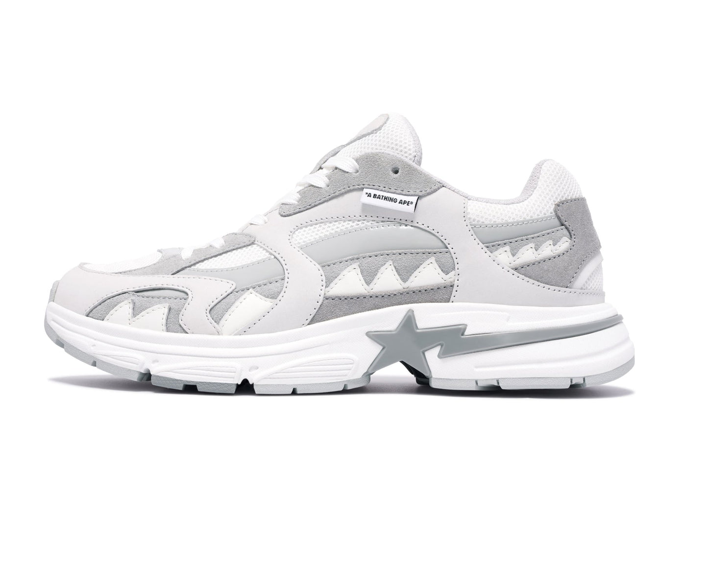 A BATHING APE BAPE SHARK STA WHITE
