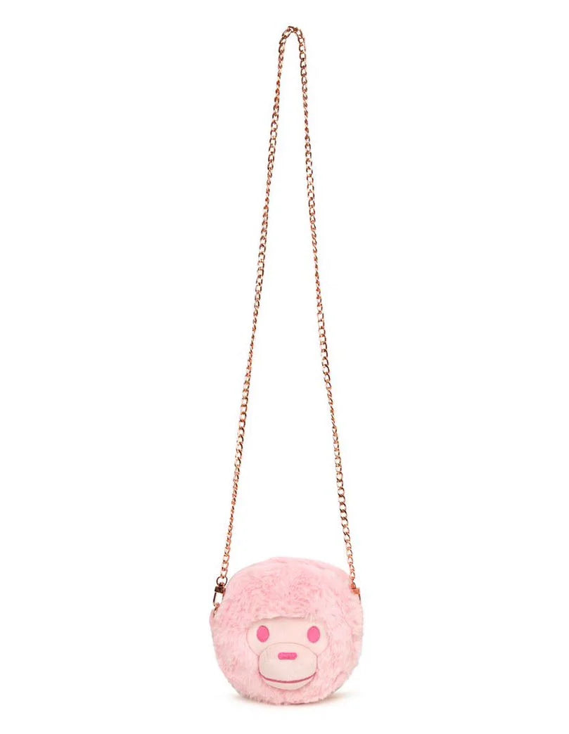 A BATHING APE BAPE BABY MILO STORE SHOULDER BAG PINK