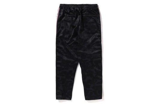 A BATHING APE BAPE SOLID CAMO ONE POINT RELAXED FIT SWEAT PANTS BLACK