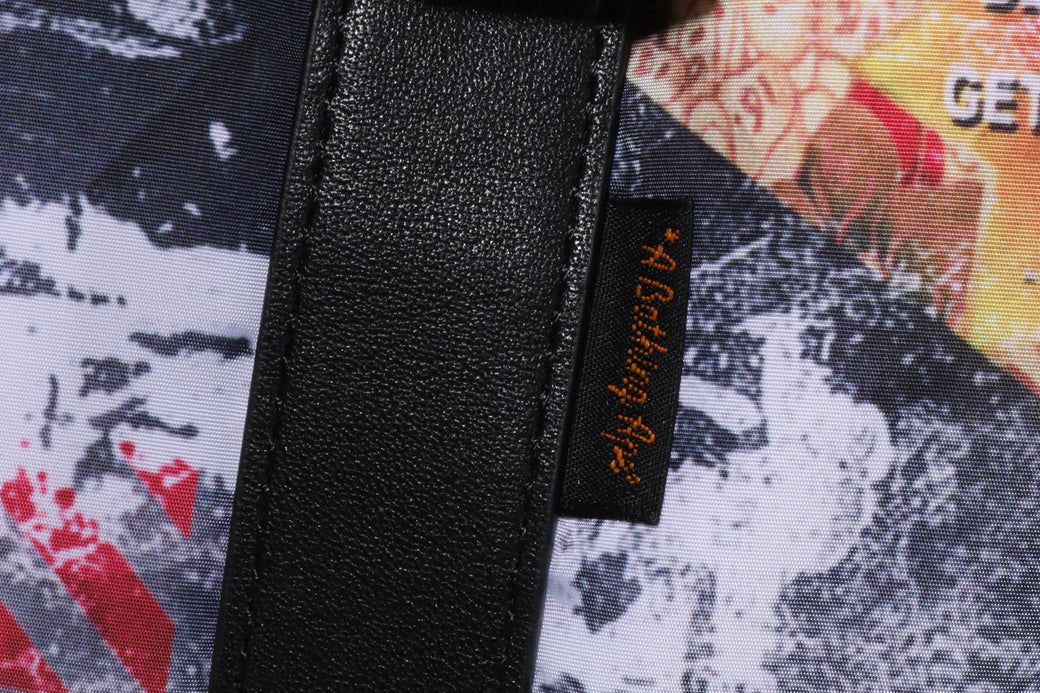 A BATHING APE BAPE FLYER PATTERN MINI BOSTON BAG