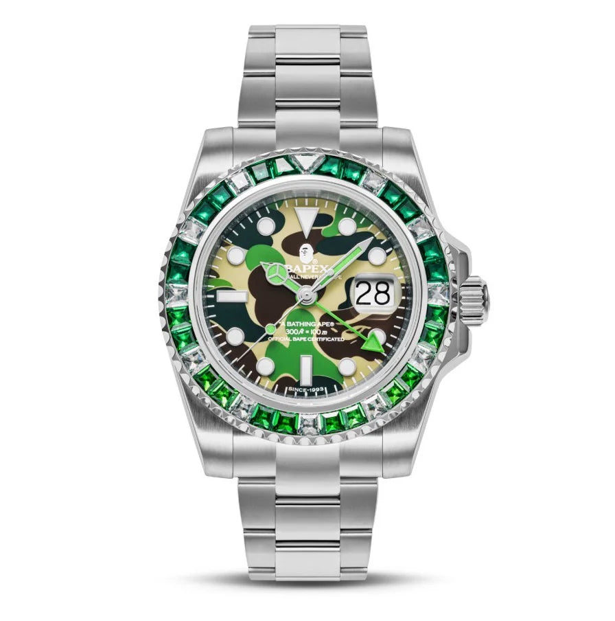 A BATHING APE BAPE TYPE 2 BAPEX ABC CAMO CRYSTAL STONE GREEN