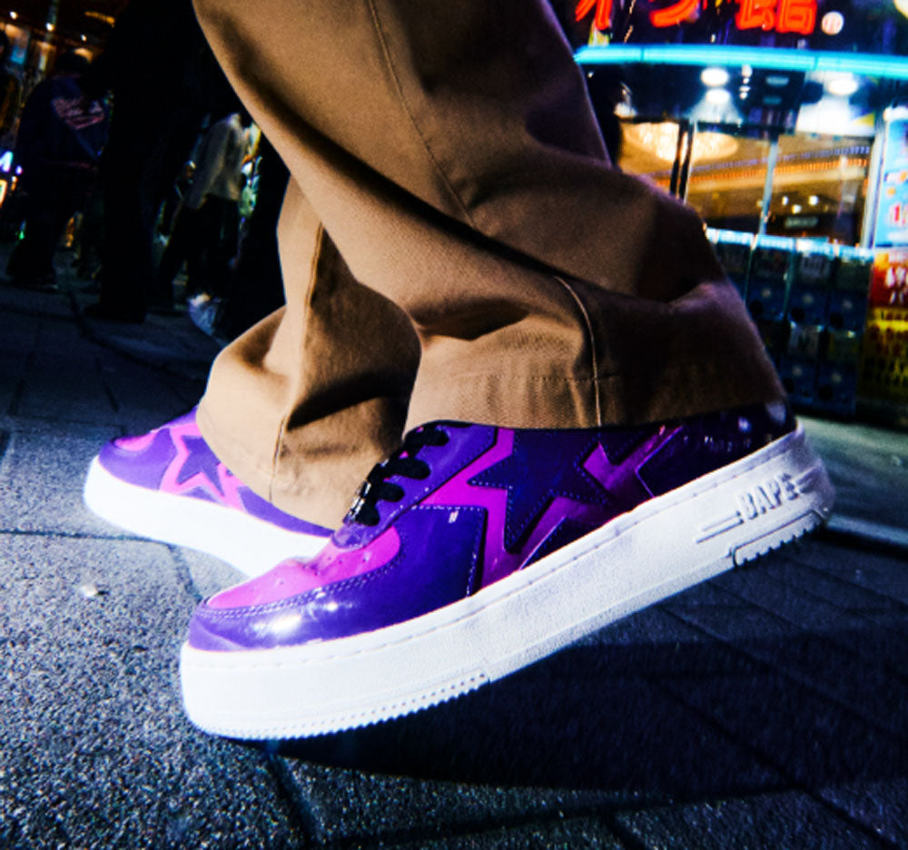 A BATHING APE BAPE STA ICON PURPLE