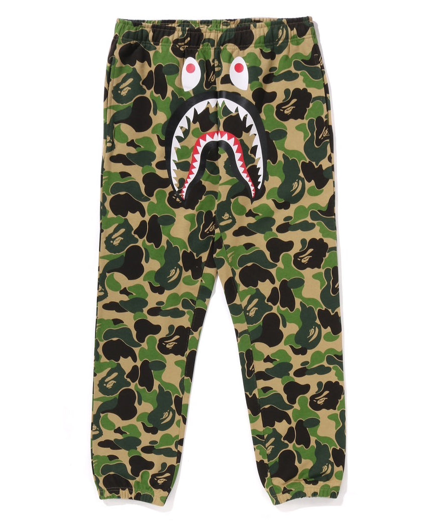 A BATHING APE BAPE ABC CAMO REGULAR FIT SWEAT PANTS Green