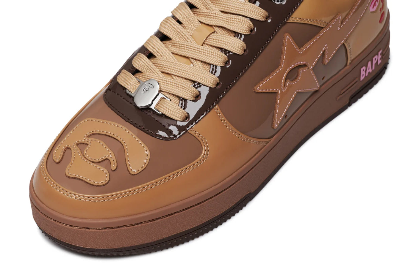 A BATHING APE BAPE x KIDSUPER BAPE STA BROWN