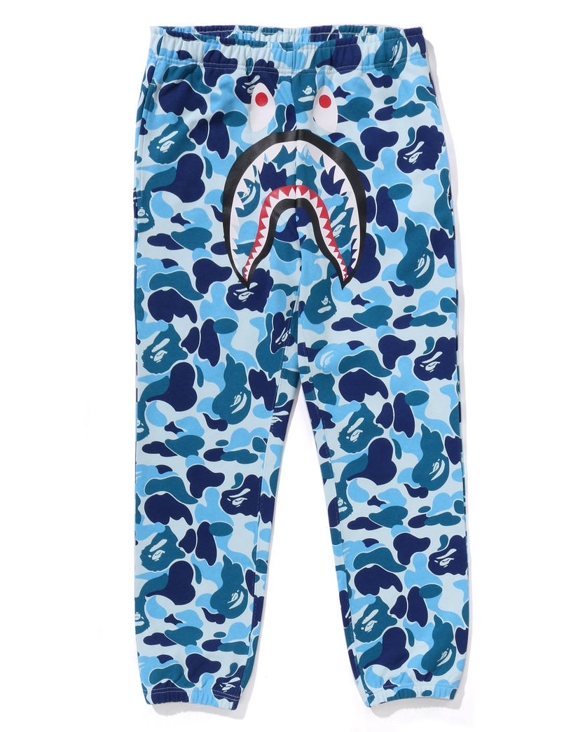A BATHING APE BAPE ABC CAMO REGULAR FIT SWEAT PANTS Blue