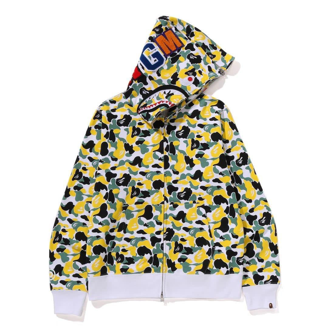 A BATHING APE BAPE JAPAN LIMITED COLLECTION BAPE STORE OSAKA SEPARATE SHARK FULL ZIP HOODIE