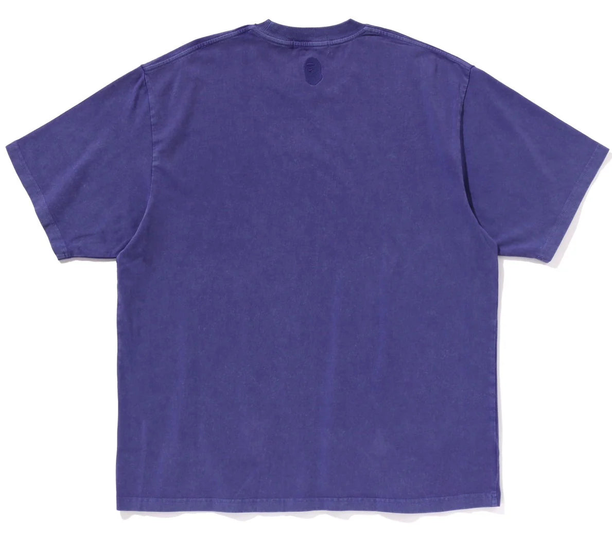 A BATHING APE BAPE GARMENT DYE BATHING APE LOGO RELAXED FIT TEE PURPLE