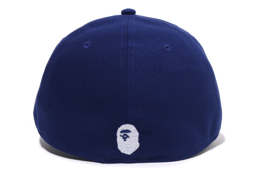 A BATHING APE BAPE BASEBALL LOGO NEW ERA 49FORTY CAP Navy