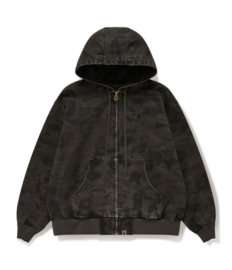 A BATHING APE BAPE KIDSUPER SOLID CAMO JACQUARD JACKET BLACK