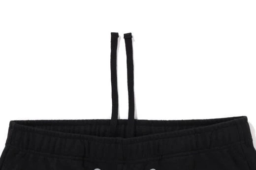 A BATHING APE BAPE SHARK SWEAT PANTS BLACK