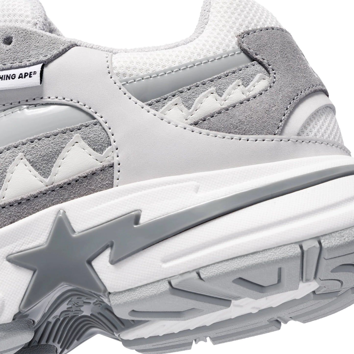 A BATHING APE BAPE SHARK STA WHITE
