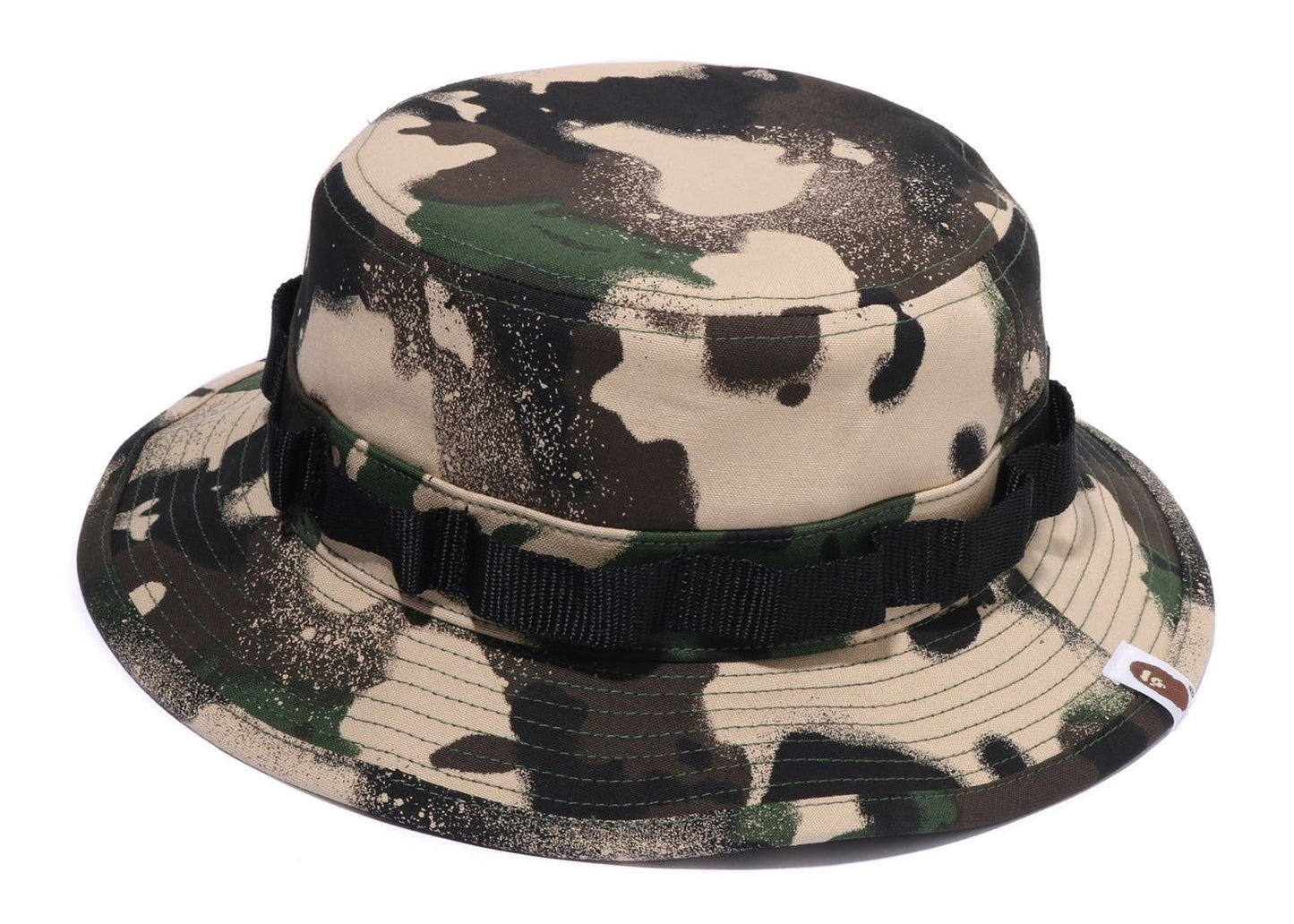 A BATHING APE BAPE MAP CAMO MILITARY HAT GREEN