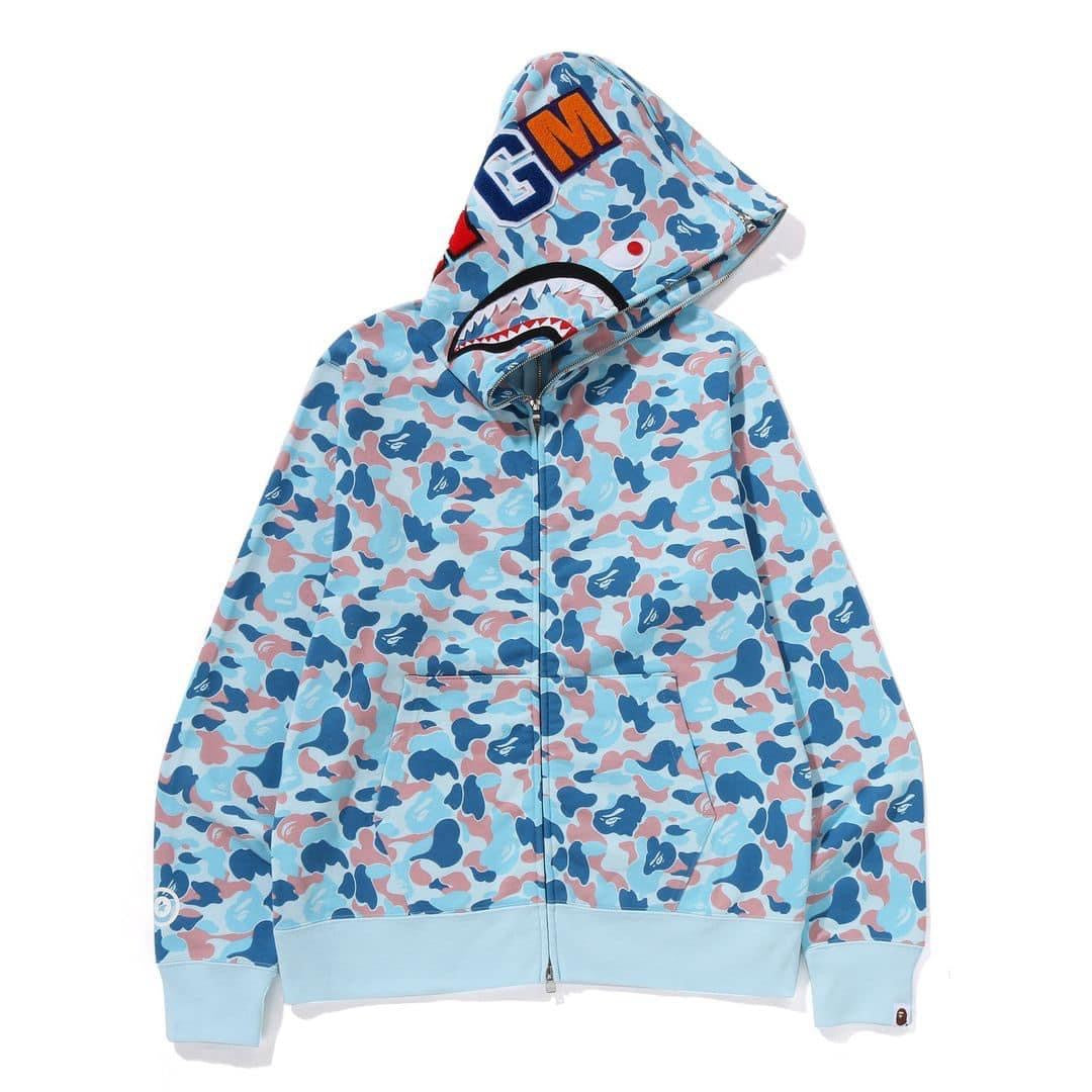 A BATHING APE BAPE CHINA LIMITED COLLECTION BAPE STORE HANGZHOU SEPARATE SHARK FULL ZIP HOODIE