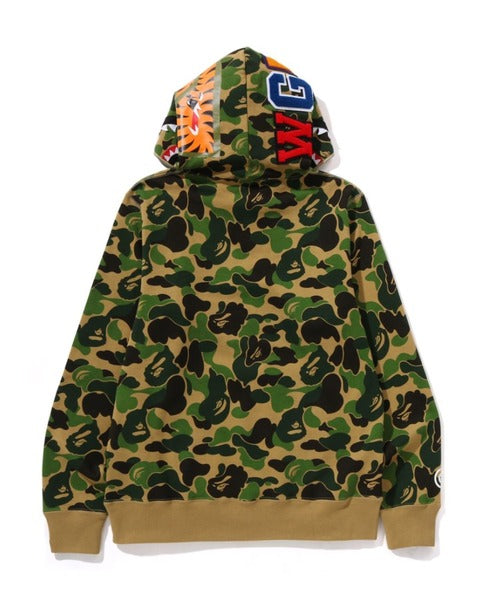 ABC CAMO SHARK HALF ZIP PULLOVER HOODIE グリーン Detail
