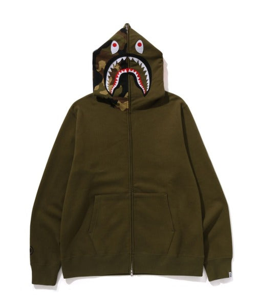 1ST SHARK FULL ZIP HOODIE オリーブ