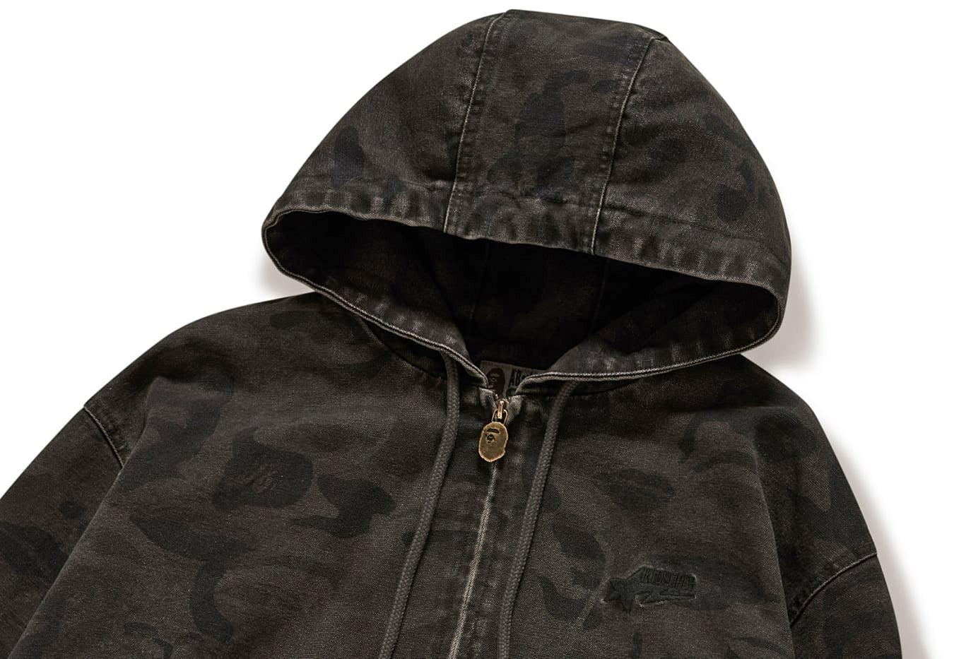 A BATHING APE BAPE KIDSUPER SOLID CAMO JACQUARD JACKET BLACK