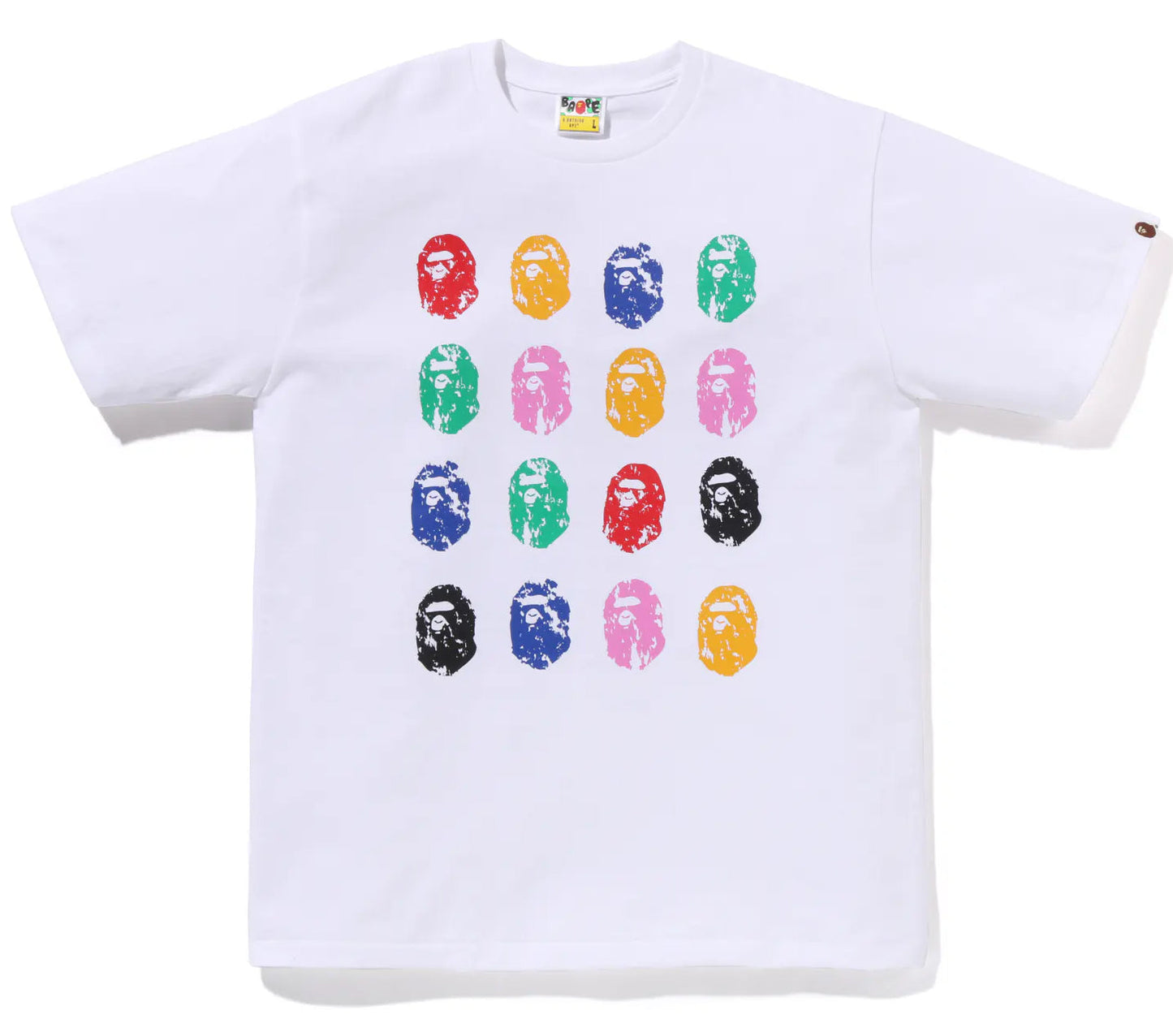 A BATHING APE BAPE 32ND ANNIV. APE HEAD TEE WHITE