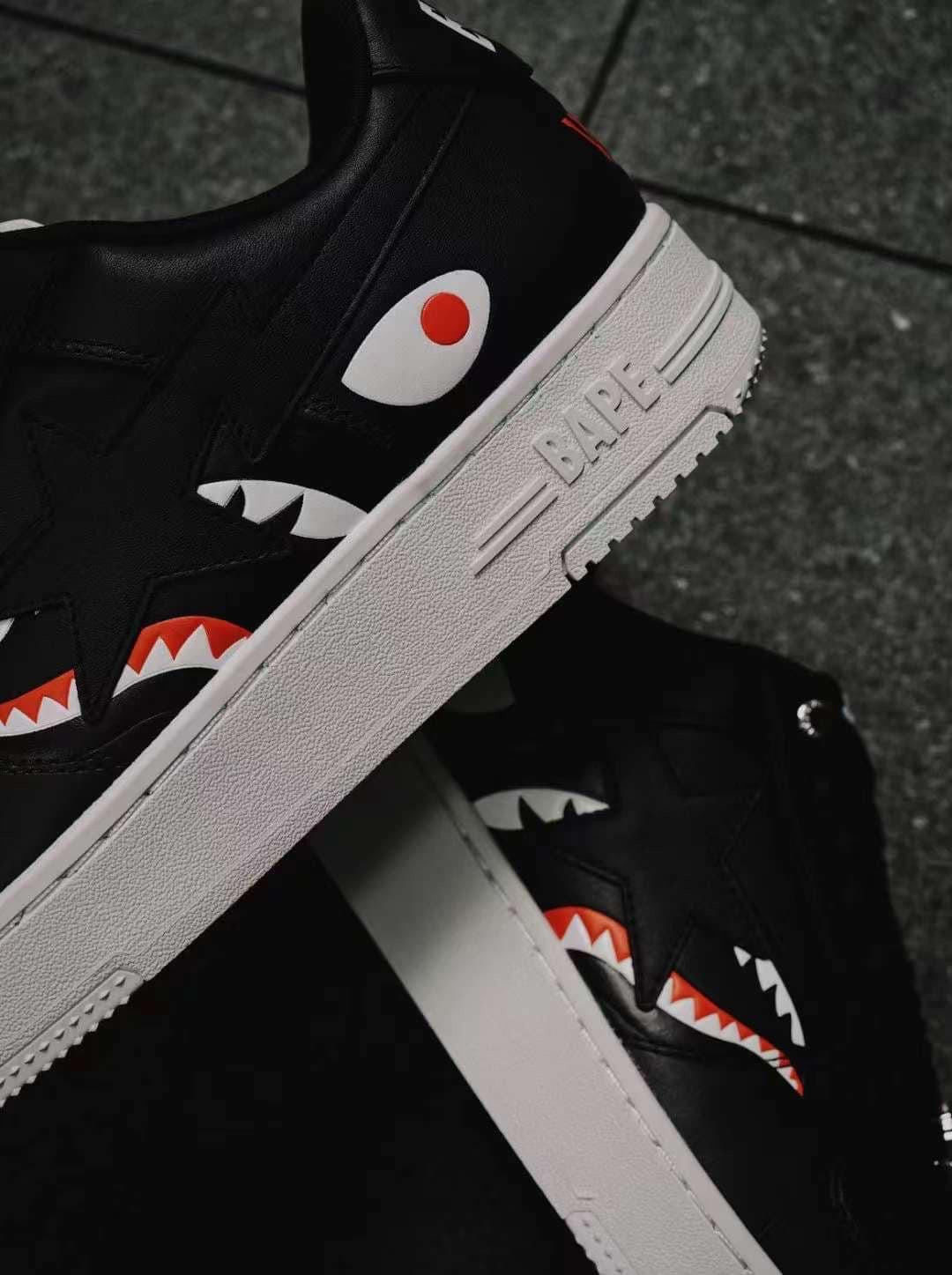 A BATHING APE BAPE STA SHARK BLACK
